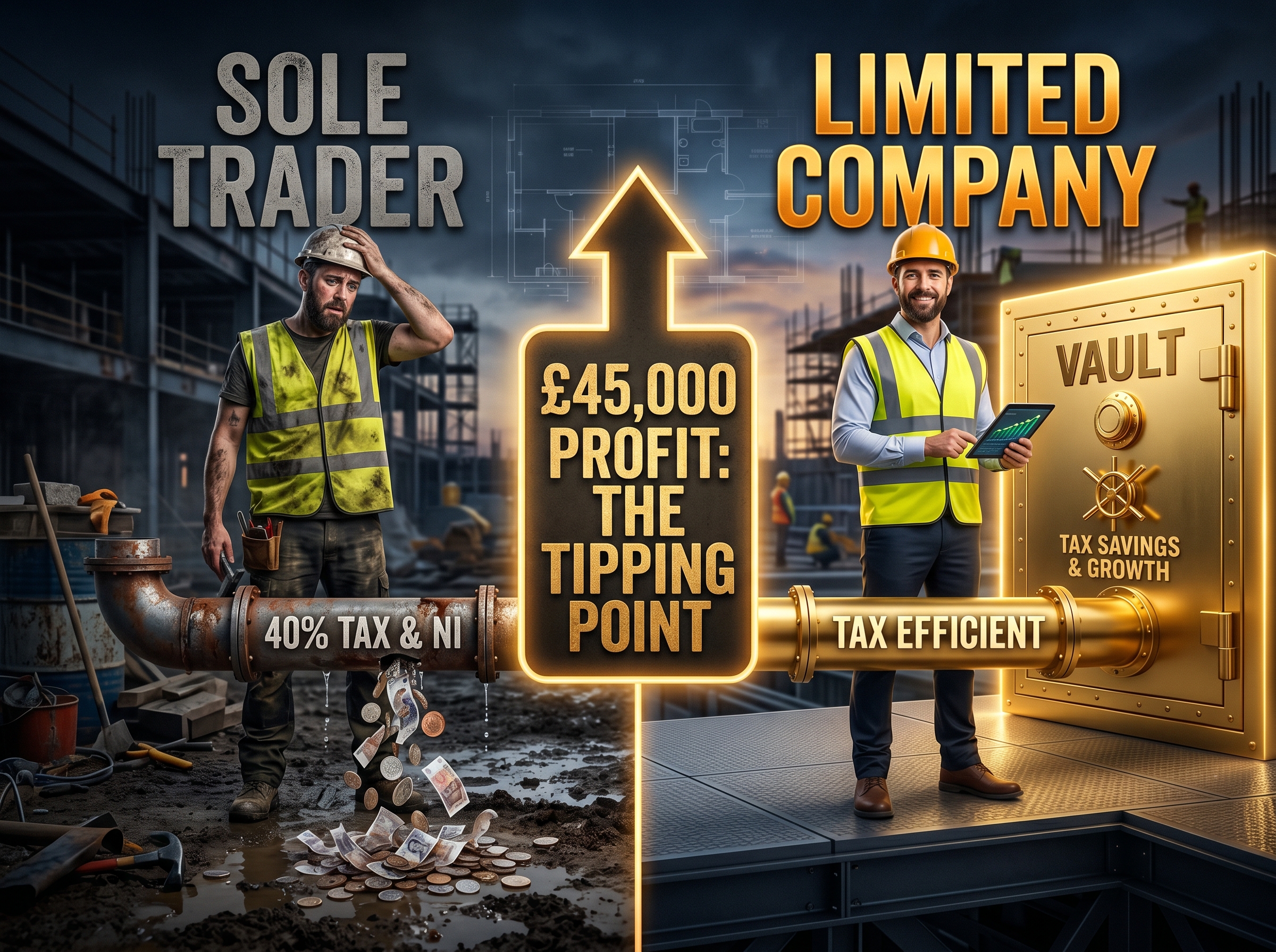 Sole Trader or Limited Company? The £45k–£60k Tipping Point for UK Subcontractors